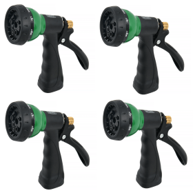 (4 pack) Gardener 8-Pattern Rear Trigger Watering Nozzle