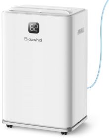 Dehumidifier with Pump for Basement Home Dehumidifiers with Drain Hose for Commercial and Industrial 150 Pint Max for 8000 Sq ft Storages, Wareho