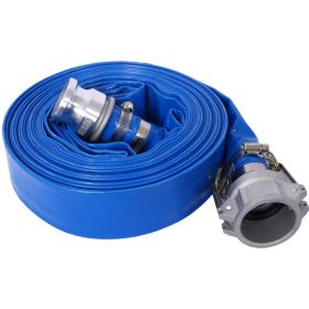 Swimming Pool Backwash Drain Hose for Household & Commerial (Color: Blue A, size: 2"x 50 FT)
